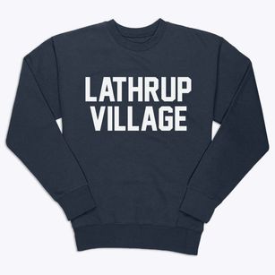 Lathrup Village Michigan Classic Block Premium Crewneck Sweatshirt
