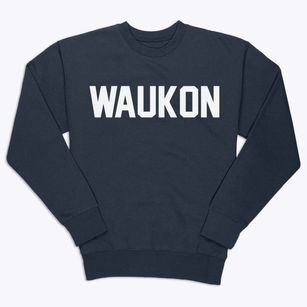 Waukon Iowa Classic Block Premium Crewneck Sweatshirt