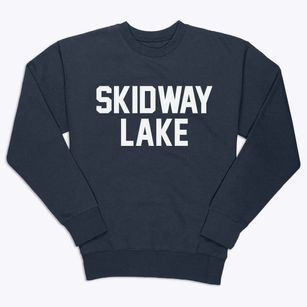 Skidway Lake Michigan Classic Block Premium Crewneck Sweatshirt