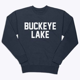 Buckeye Lake Ohio Classic Block Premium Crewneck Sweatshirt