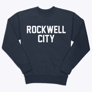 Rockwell City Iowa Classic Block Premium Crewneck Sweatshirt