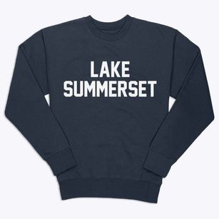Lake Summerset Illinois Classic Block Premium Crewneck Sweatshirt