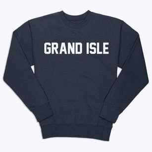 Grand Isle Louisiana Classic Block Premium Crewneck Sweatshirt