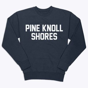 Pine Knoll Shores North Carolina Classic Block Premium Crewneck Sweatshirt