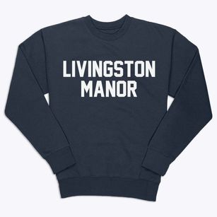 Livingston Manor New York Classic Block Premium Crewneck Sweatshirt