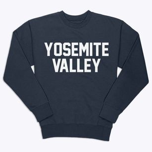 Yosemite Valley California Classic Block Premium Crewneck Sweatshirt