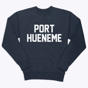 Port Hueneme California Classic Block Premium Crewneck Sweatshirt