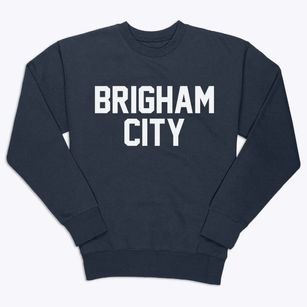 Brigham City Utah Classic Block Premium Crewneck Sweatshirt