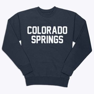 Colorado Springs Colorado Classic Block Premium Crewneck Sweatshirt