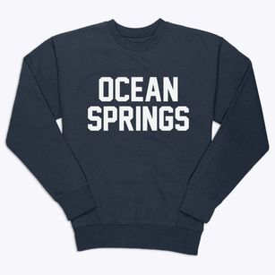 Ocean Springs Mississippi Classic Block Premium Crewneck Sweatshirt