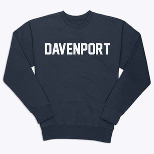 Davenport Iowa Classic Block Premium Crewneck Sweatshirt