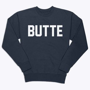 Butte Nebraska Classic Block Premium Crewneck Sweatshirt