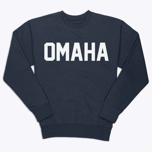Omaha Nebraska Classic Block Premium Crewneck Sweatshirt
