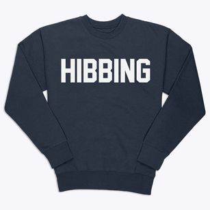 Hibbing Minnesota Classic Block Premium Crewneck Sweatshirt