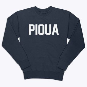 Piqua Kansas Classic Block Premium Crewneck Sweatshirt