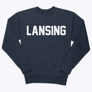 Lansing North Carolina Classic Block Premium Crewneck Sweatshirt