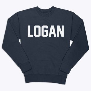 Logan North Dakota Classic Block Premium Crewneck Sweatshirt