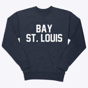Bay St. Louis Mississippi Classic Block Premium Crewneck Sweatshirt