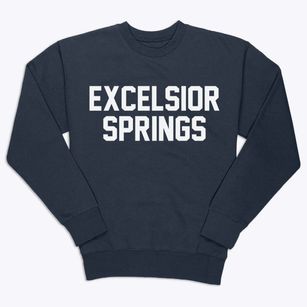 Excelsior Springs Missouri Classic Block Premium Crewneck Sweatshirt