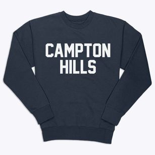 Campton Hills Illinois Classic Block Premium Crewneck Sweatshirt