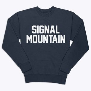 Signal Mountain Tennessee Classic Block Premium Crewneck Sweatshirt