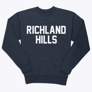 Richland Hills Texas Classic Block Premium Crewneck Sweatshirt