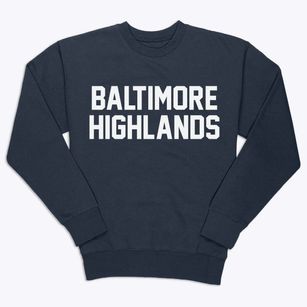 Baltimore Highlands Maryland Classic Block Premium Crewneck Sweatshirt