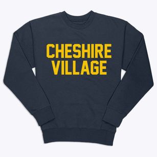 Cheshire Village Connecticut Classic Block Premium Crewneck Sweatshirt