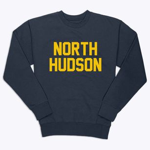 North Hudson Wisconsin Classic Block Premium Crewneck Sweatshirt