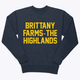 Brittany Farms-the Highlands Pennsylvania Classic Block Premium Crewneck Sweatshirt