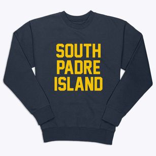 South Padre Island Texas Classic Block Premium Crewneck Sweatshirt