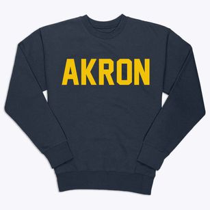 Akron New York Classic Block Premium Crewneck Sweatshirt