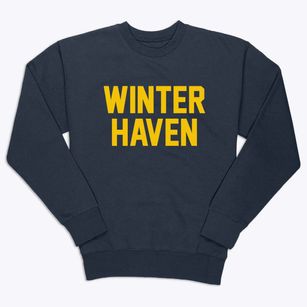 Winter Haven Florida Classic Block Premium Crewneck Sweatshirt