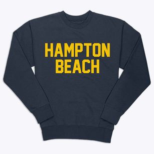 Hampton Beach New Hampshire Classic Block Premium Crewneck Sweatshirt