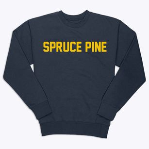 Spruce Pine North Carolina Classic Block Premium Crewneck Sweatshirt