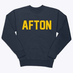 Afton Wyoming Classic Block Premium Crewneck Sweatshirt
