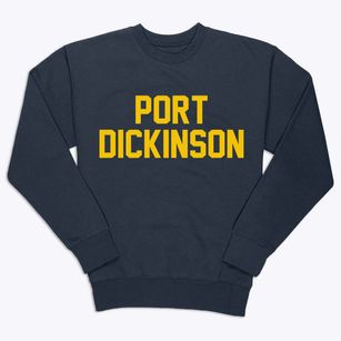 Port Dickinson New York Classic Block Premium Crewneck Sweatshirt