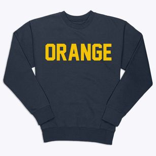 Orange New York Classic Block Premium Crewneck Sweatshirt