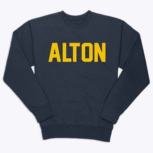 Alton Iowa Classic Block Premium Crewneck Sweatshirt
