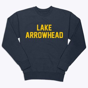 Lake Arrowhead Wisconsin Classic Block Premium Crewneck Sweatshirt