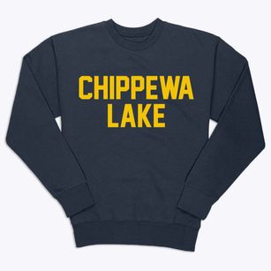Chippewa Lake Ohio Classic Block Premium Crewneck Sweatshirt