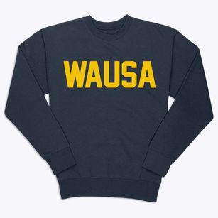 Wausa Nebraska Classic Block Premium Crewneck Sweatshirt