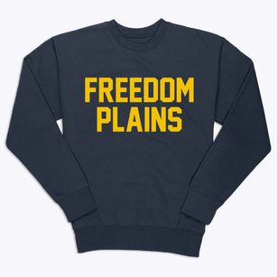 Freedom Plains New York Classic Block Premium Crewneck Sweatshirt