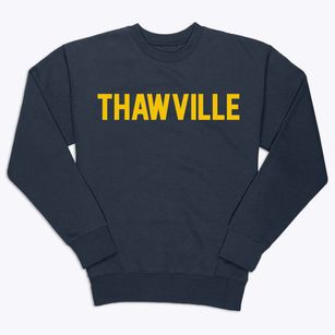 Thawville Illinois Classic Block Premium Crewneck Sweatshirt