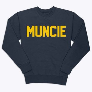 Muncie Illinois Classic Block Premium Crewneck Sweatshirt