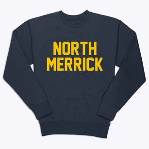 North Merrick New York Classic Block Premium Crewneck Sweatshirt