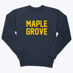 Maple Grove Minnesota Classic Block Premium Crewneck Sweatshirt