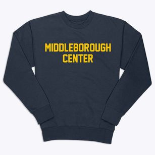 Middleborough Center Massachusetts Classic Block Premium Crewneck Sweatshirt
