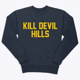 Kill Devil Hills North Carolina Classic Block Premium Crewneck Sweatshirt