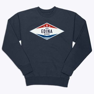 Edina Missouri Diamond Star Premium Crewneck Sweatshirt